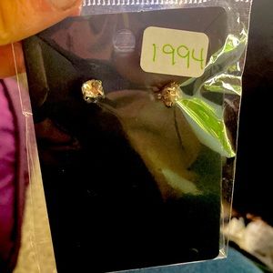 Small diamond earrings